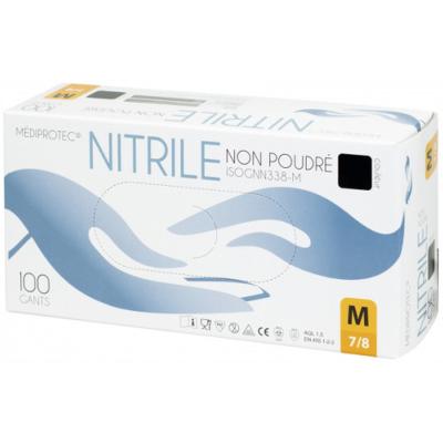 GANTS NITRILE NOIRS - jetables M